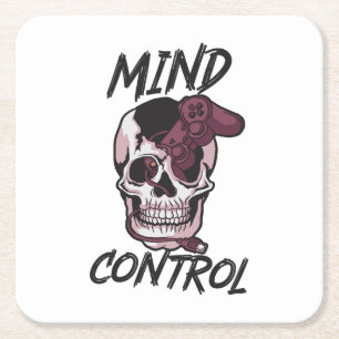 Porta-copo De Papel Quadrado Design de jogos de controle da mente