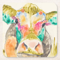 Design de Vaca Colorida
