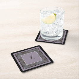 Porta-copo De Papel Quadrado Design flexível e lavanda floral