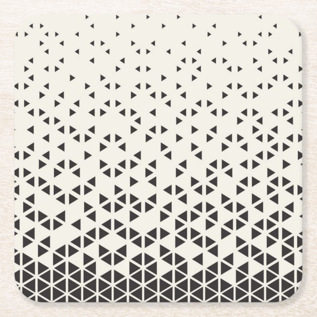 Porta-copo De Papel Quadrado Design geométrico abstrato (Frente)