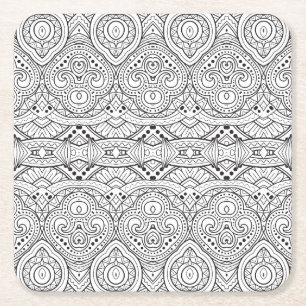 Porta-copo De Papel Quadrado Design inspirado artística