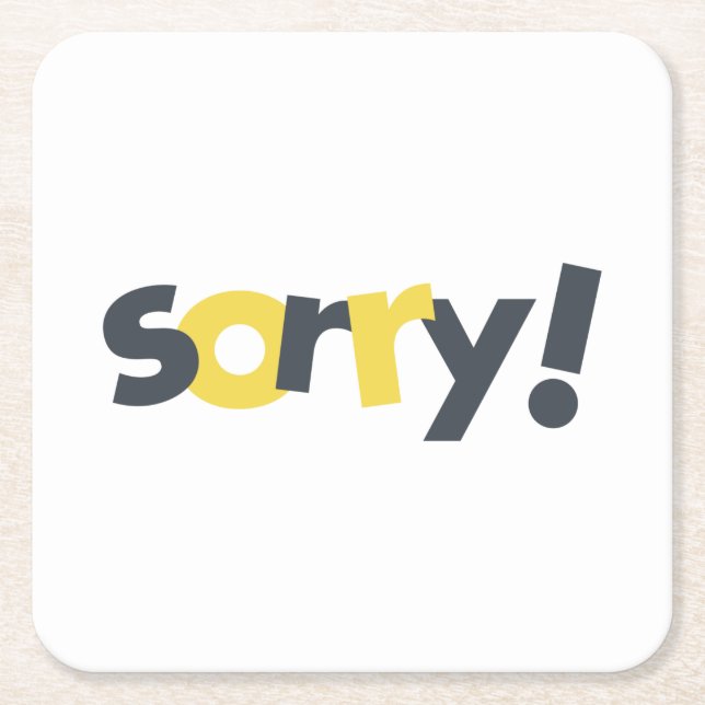 Porta-copo De Papel Quadrado Design moderna, divertida, vibrante e ousada de de (Frente)