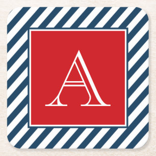 Porta-copo De Papel Quadrado Design Monograma