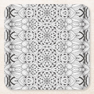 Porta-copo De Papel Quadrado Design tribal