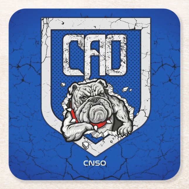 PORTA-COPO DE PAPEL QUADRADO DESSOUS DE VERRE CAO (Frente)