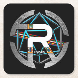 PORTA-COPO DE PAPEL QUADRADO DESSOUS DE VERRE REMATIS