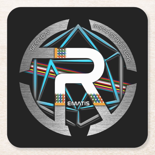 PORTA-COPO DE PAPEL QUADRADO DESSOUS DE VERRE REMATIS (Frente)