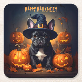 Porta-copo De Papel Quadrado Dia das Bruxas Francesas