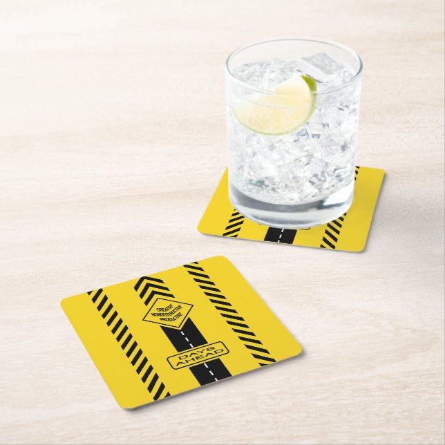 Porta-copo De Papel Quadrado Dias à Frente (Insitu)