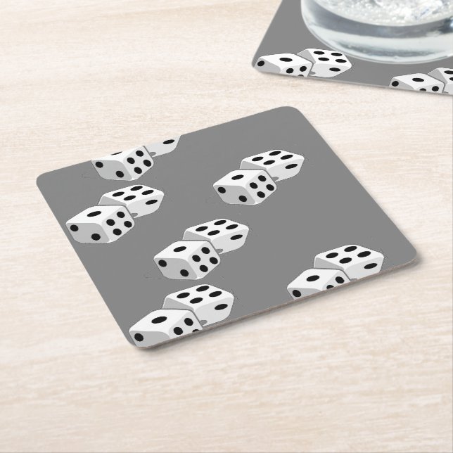 Porta-copo De Papel Quadrado Dispositivos no padrão das cinzas (Inclinado)