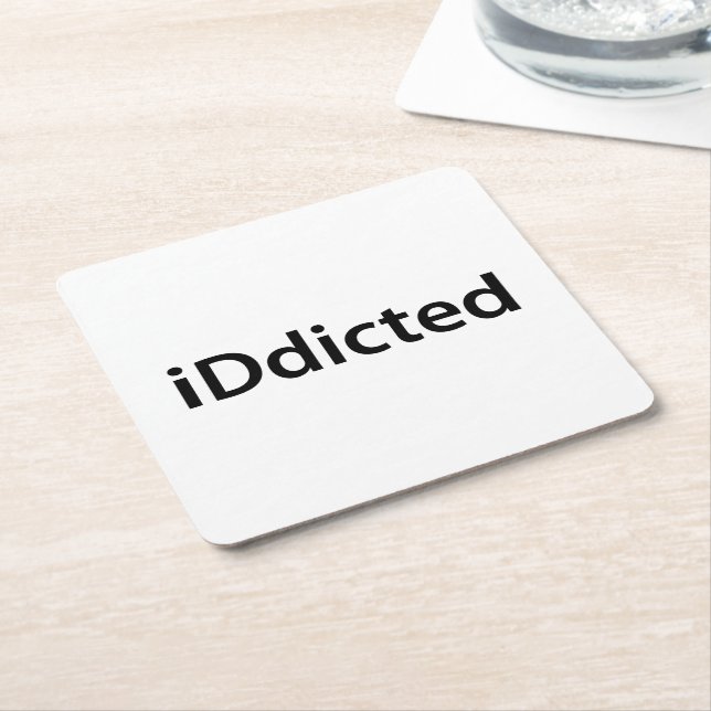 Porta-copo De Papel Quadrado Ditado (Inclinado)