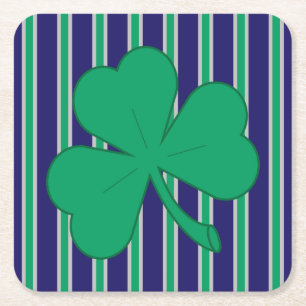 Porta-copo De Papel Quadrado Diversão e Rico Shamrock
