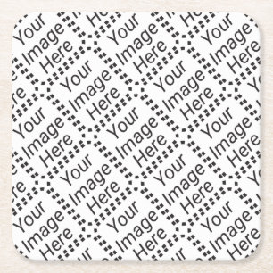 Porta-copo De Papel Quadrado DIY. Faça-lhe totalmente seu, transfira-o arquivos