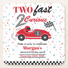 Dois Rápidos 2Curiosos Carro Esportivo Vermelho Se