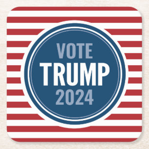 Porta-copo De Papel Quadrado Donald Trump - Presidente 2024