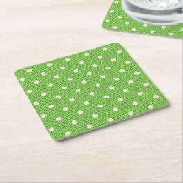 Porta-copo De Papel Quadrado Dotty Delight Green
