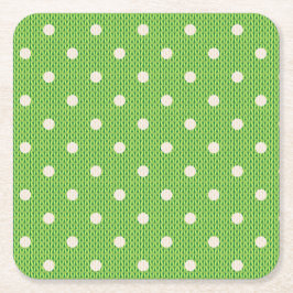 Porta-copo De Papel Quadrado Dotty Delight Green