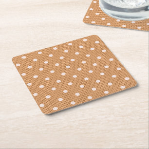 Porta-copo De Papel Quadrado Dotty Delight Orange