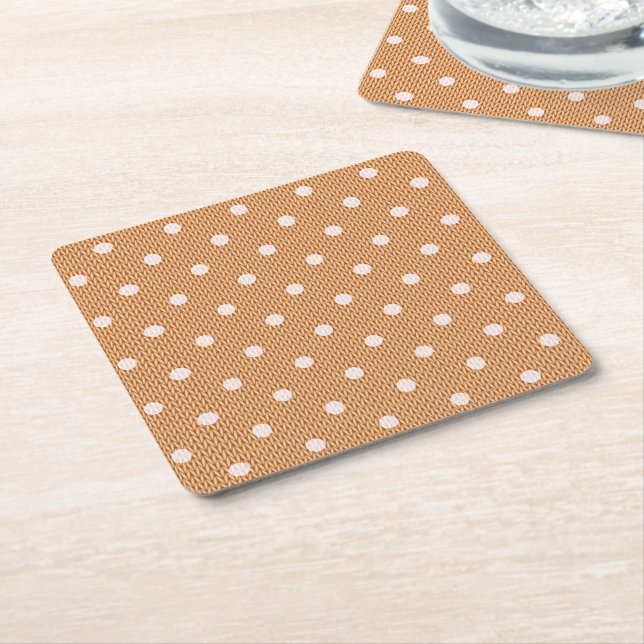 Porta-copo De Papel Quadrado Dotty Delight Orange (Inclinado)