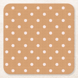 Porta-copo De Papel Quadrado Dotty Delight Orange