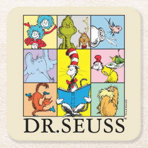 Porta-copo De Papel Quadrado Dr. Seuss   Histórias em Gráficos