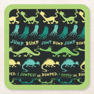Porta-copo De Papel Quadrado Dr. Seuss Padrão de Halloween "Bump Jump"