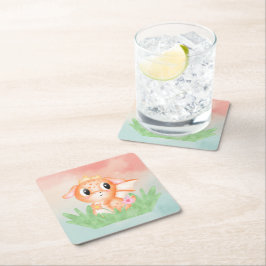 Porta-copo De Papel Quadrado Dragão-Bebê Cachorro Porta copos de Papel Aquoso