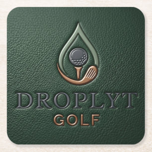 Porta-copo De Papel Quadrado Droplyt Golf Heritage Verde