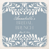 Dusty Blue Talavera Azulejo Fiesta Bridal Brunch