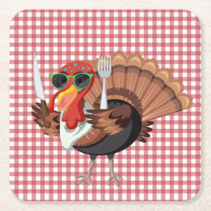 Porta-copo De Papel Quadrado É o tempo da Turquia com Portas copos de papel de 