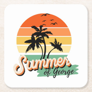 Porta-copo De Papel Quadrado É o Verão de George