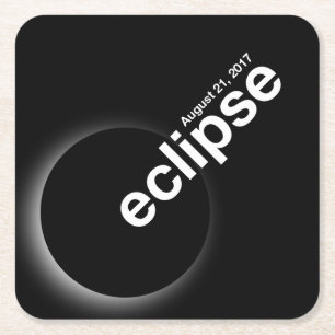 Porta-copo De Papel Quadrado eclipse 2017