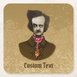 Porta-copo De Papel Quadrado Edgar com Inseto Dourado