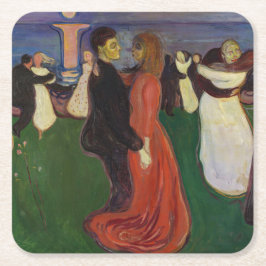 Porta-copo De Papel Quadrado Edvard Munch - A dança da vida