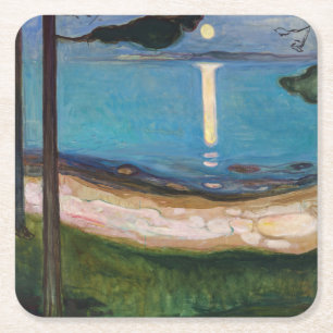 Porta-copo De Papel Quadrado Edvard Munch - Lua