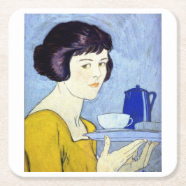 Porta-copo De Papel Quadrado Edward Penfield