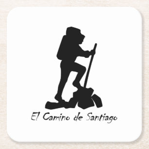 Porta-copo De Papel Quadrado El Camino de Santiago - Hike da Lista de Baldes