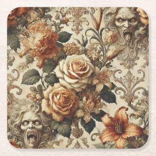 Porta-copo De Papel Quadrado Elegância Grotesca – Gótico Vitoriano