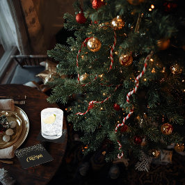 Porta-copo De Papel Quadrado Elegant Black Paper Coaster