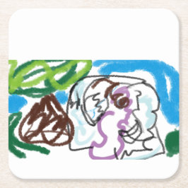 Porta-copo De Papel Quadrado Elephant SET