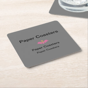 Porta-copo De Papel Quadrado Eleve sua marca com papel de alta qualidade para c