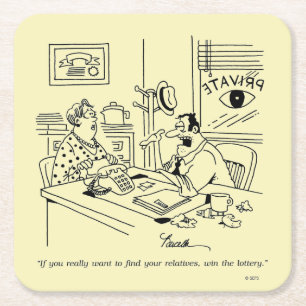 Porta-copo De Papel Quadrado Encontrando Relativos