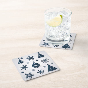 Porta-copo De Papel Quadrado Enfeites de natal