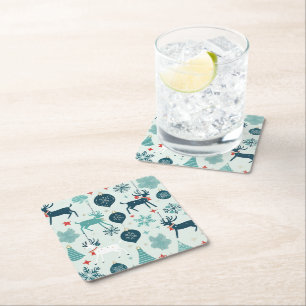 Porta-copo De Papel Quadrado Enfeites de natal