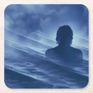 Porta-copo De Papel Quadrado Enfrente-o sozinho