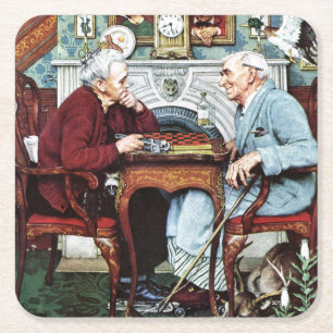 Porta-copo De Papel Quadrado Enganado, 1943