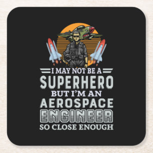 Porta-copo De Papel Quadrado Engenheiro Eu Sou Um Engenheiro Aeroespacial