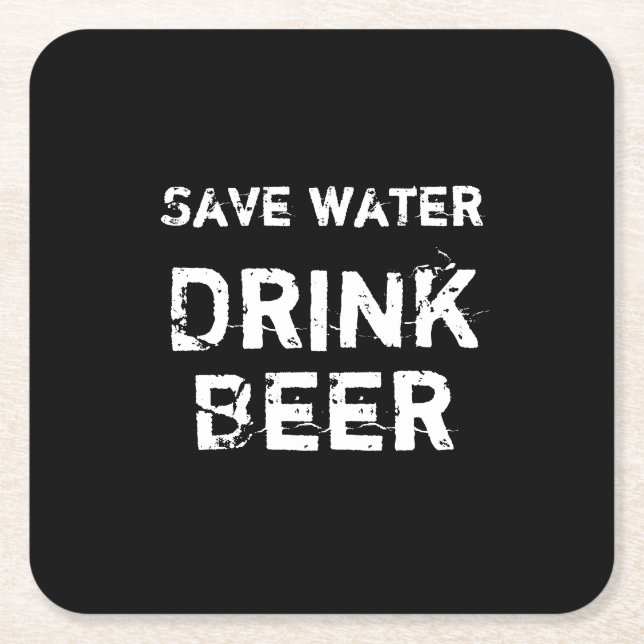 Porta-copo De Papel Quadrado Engraçado (Frente)