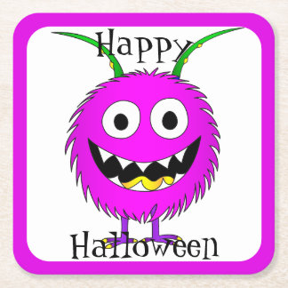 Porta-copo De Papel Quadrado Engraçado, Monstro, Halloween