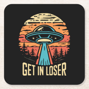 Porta-copo De Papel Quadrado Entrar no Perdedor